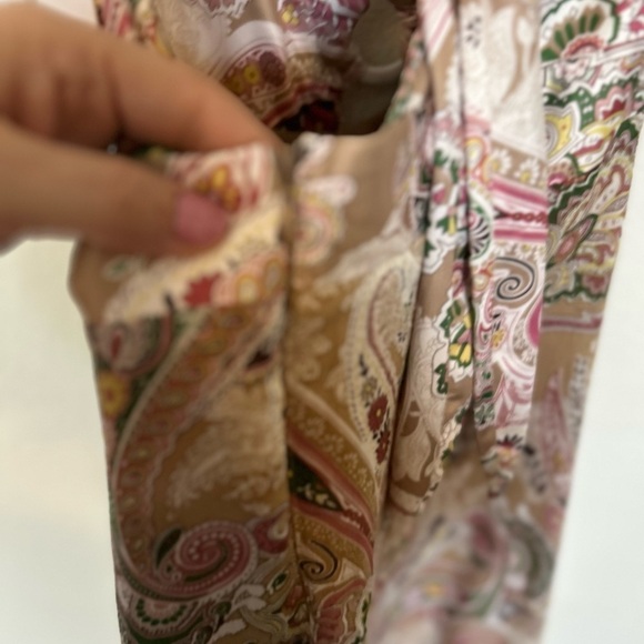 NWT Rose Velvet Large Paisley Print Maxi Dress Front & Back Cutouts - Picture 12 of 15